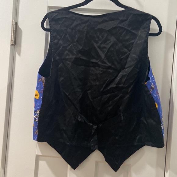 Vintage 90s basic editions women's XL extra large Halloween vest witches pumpkin - Picture 9 of 10